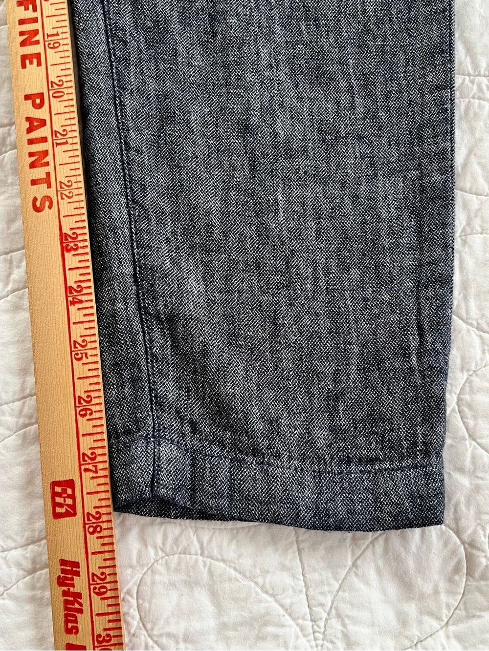 Banana Republic Men's Straight Linen Blend Pants in Charcoal Gray GQ Prepster